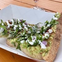 Chili Lime Avocado toast   at Toasty in Bend