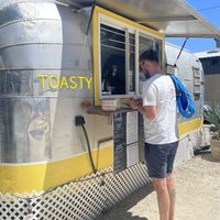 Toasty truck is at the back of the complex   at Toasty in Bend