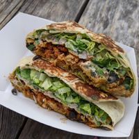 Buffalo crunch wrap at Toasty in Bend