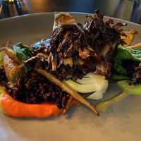 Miso mushroom dish at Murray Circle in Sausalito