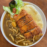 NOT VEGAN (my friend had this)
日式咖喱饭佐炸菇排
Mushroom Katsu Japanese Curry Rice
RC6
RM 20. 00

›› Omur ice
KM27
4. 00
 at Seed in Ipoh