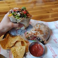 Burrito with veggies at Macho Grill in Jeju