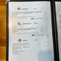 Vegan請求拿掉cheese就可以，老闆說burrito都是cheese、不建議做vegan #Veganuary at Macho Grill in Jeju