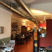 Interior cafe.  at Evi Naturkost in Krems An Der Donau