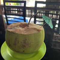 Sweet coconut juice   at Coco Loco in Anda