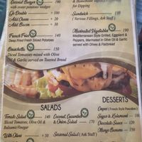 Menu at Coco Loco in Anda
