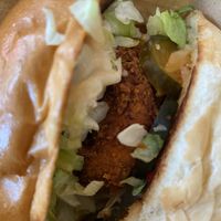 chicken burger at BeetBox in Vancouver