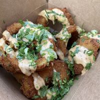 Onion rings  at BeetBox in Vancouver