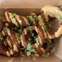 Onion rings at BeetBox in Vancouver