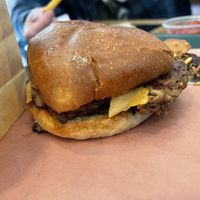 Burger without any toppings   at BeetBox in Vancouver