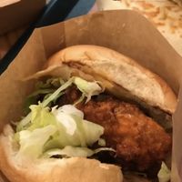 Chick’n burger Nashville style at BeetBox in Vancouver