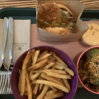 The infamous “chicken” burger  at BeetBox in Vancouver