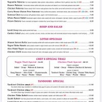 Page 2 at Lotus Curry House in Novato