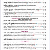 Page 3 at Lotus Curry House in Novato