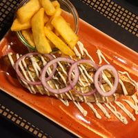 Nordstern Hot Dog with Fries at Hook Dogs in Hamburg