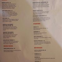 Menu per October 2024 at Yatta Ramen in Warsaw