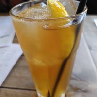 Homemade iced tea (September 2022) at Fancy Hank's in York