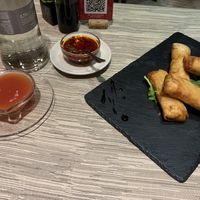 Involtini primavera con salse di accompagnamento  at Capitale Della Cina in Florence