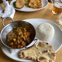 Chickpea and butternut squash curry   at Smoo Cave Hotel in Lairg