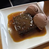 Sticky toffee puddingg  at Smoo Cave Hotel in Lairg