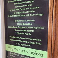 Vegetarian Menu at Primo Cafe in Lancaster