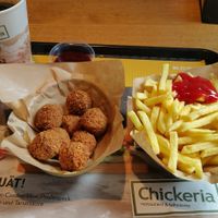 Falafel with fries at Chickeria in Buchs