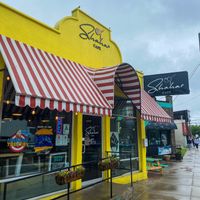 Outside at Shahar Cafe in Louisville
