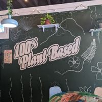Mural decor at Shahar Cafe in Louisville