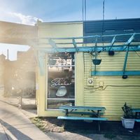 Side with outdoor seating  at Shahar Cafe in Louisville