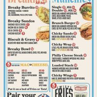 New menu  at Shahar Cafe in Louisville