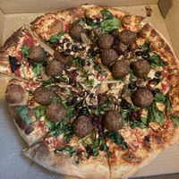 Vegan pizza  at The Secret Stash in Crested Butte