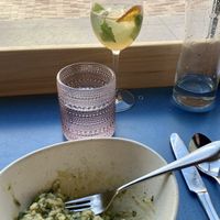 Asparagus risotto   at Somebody People in Denver