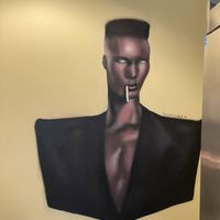 Grace Jones mural   at Somebody People in Denver