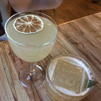 Rosemary gin cocktail and pineapple vodka   at Somebody People in Denver