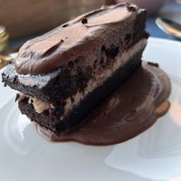 German chocolate cakee  at Somebody People in Denver