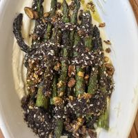 Grilled asparagus —highly recommend   at Somebody People in Denver