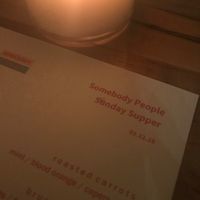 Dinner by candlelight  at Somebody People in Denver