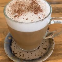 Great coffee with any milk option available  at Foods & Roots in Koh Phangan