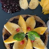 Buckwheat pancakes!!! at Foods & Roots in Koh Phangan