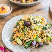 Salads at Foods & Roots in Koh Phangan