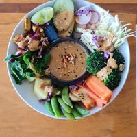 QUINOA GADO GADO BOWL at Foods & Roots in Koh Phangan