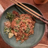 Vegan Pad Thai - it’s amazing!  at Foods & Roots in Koh Phangan