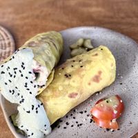 Tempeh wrap  at Foods & Roots in Koh Phangan