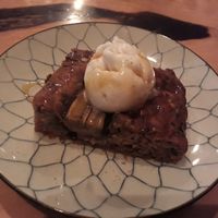 Banana and walnut cake with ice-cream at Foods & Roots in Koh Phangan