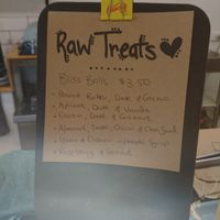 Vegan bliss balls  at Bay Blue in Mount Gambier