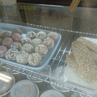 Bliss balls and raw banana and oat slice were vegan at Bay Blue in Mount Gambier
