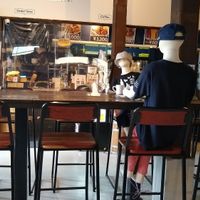 Interior - social distancing dummies ;) at The Brewers in Hiraizumi