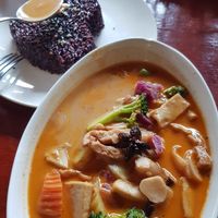 Delicious Massaman curry at Rakpak in Koh Samui