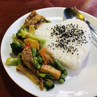 Phad Krapao Pak at Rakpak in Koh Samui