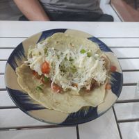 Tofu taco (quite small!) at Khong Vegan Restaurant  in Da Nang